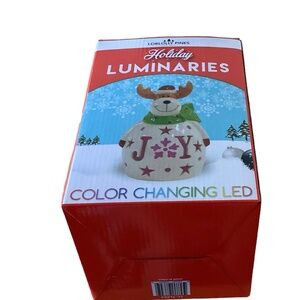 LOBLOLLY PINES HOLIDAY LUMINARIES REINDEER COLOR CHANGING LED New